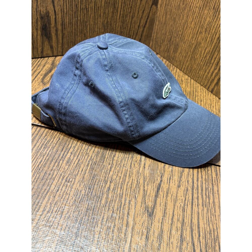 Lacoste Baseball Hat Adjustable Strap Blue One Size Casual Athletic - Picture 5 of 11
